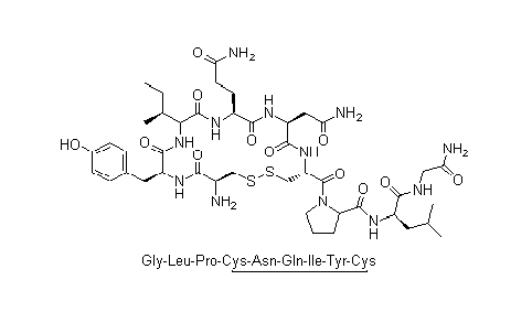 Oxytocin structural formula